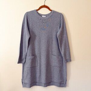 J.Jill Pure Jill Collection Sweater Dress Gray Women's Size M PETITE
